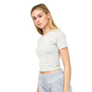 Juice Womens/Ladies Tilly Crop T-Shirt / Grey Marl